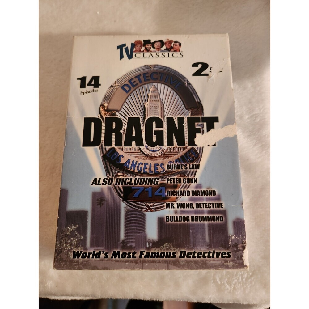 Dragnet TV Classics World's Most Famous Detectives 2 DVD 14 Episodes